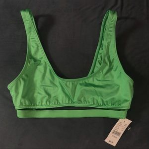 LA Hearts by Pacsun Green Bikini Top Swimsuit
